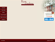 Tablet Screenshot of kengardensapts.com